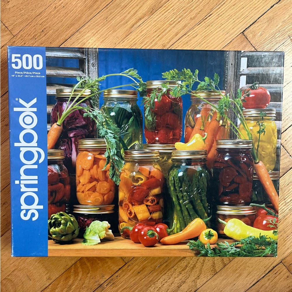 Springbok "Canned Veggies" Jigsaw Puzzle 500 Pieces